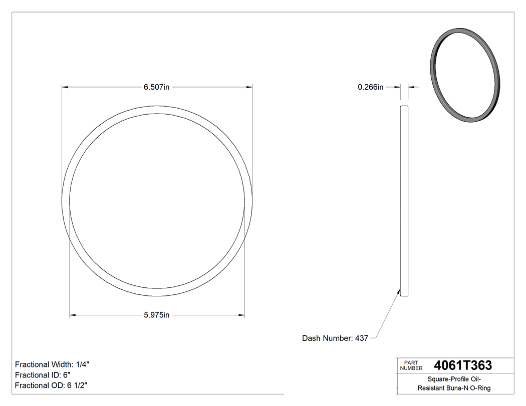 Technical drawing - 4061T363